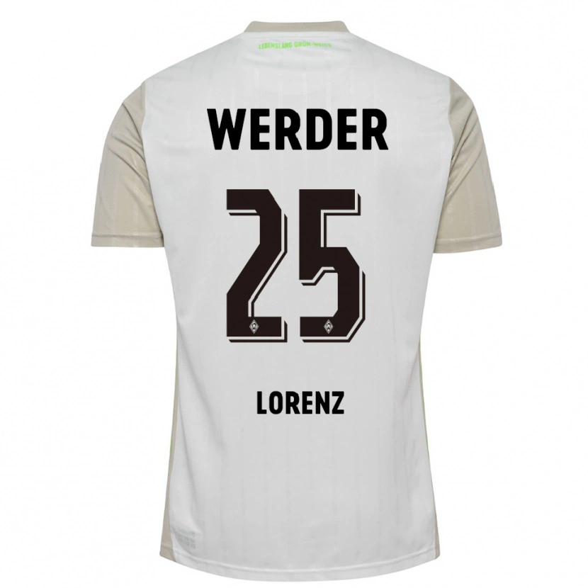 Danxen Dámské Jacob Lorenz #25 Bílá Černá Daleko Hráčské Dresy 2025/26 Dres