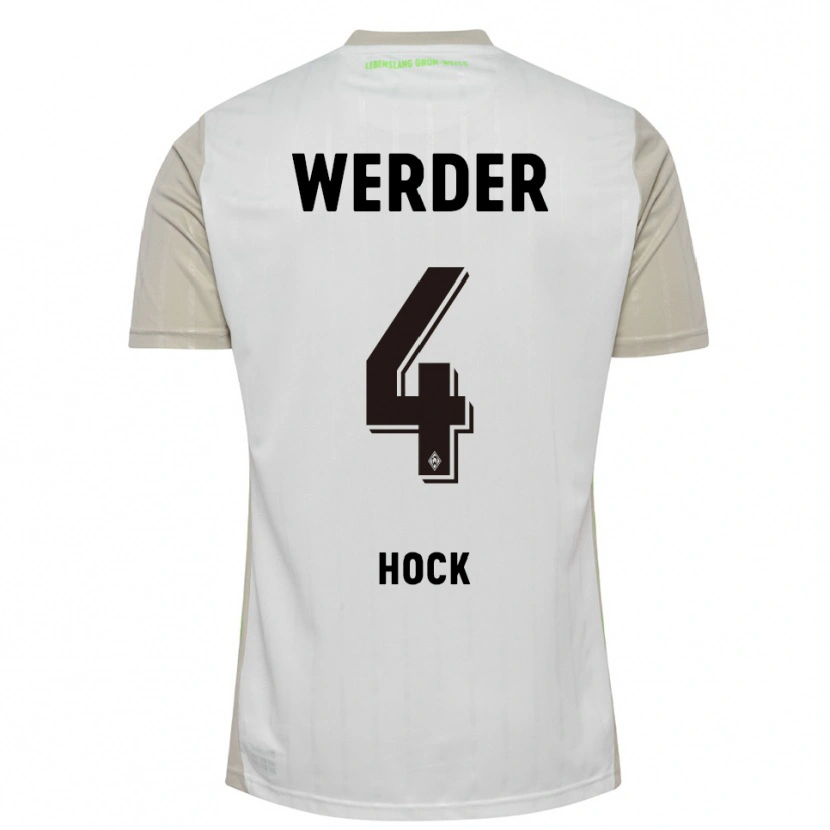 Danxen Dámské Alexander Höck #4 Bílá Černá Daleko Hráčské Dresy 2025/26 Dres