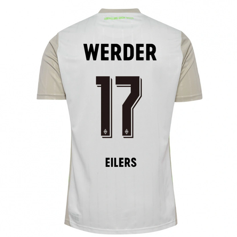 Danxen Dámské Jonas Eilers #17 Bílá Černá Daleko Hráčské Dresy 2025/26 Dres
