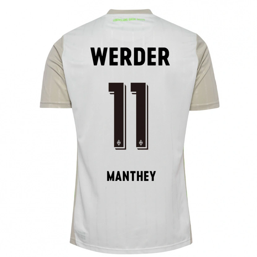 Danxen Dámské Kevin Manthey #11 Bílá Černá Daleko Hráčské Dresy 2025/26 Dres