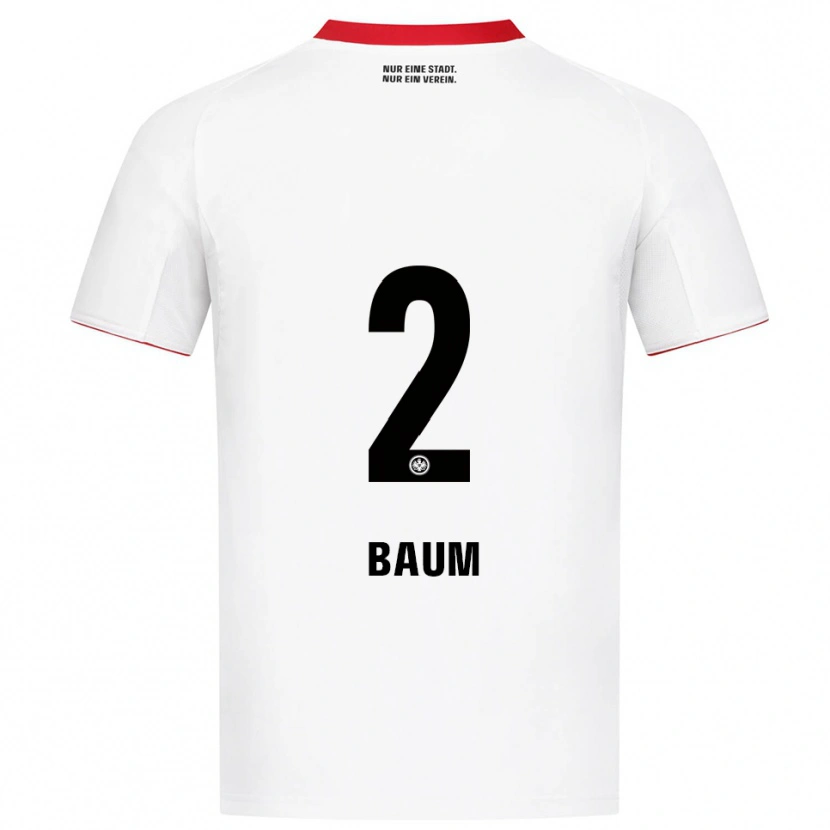 Danxen Dámské Elias Baum #2 Bílá Červená Daleko Hráčské Dresy 2025/26 Dres