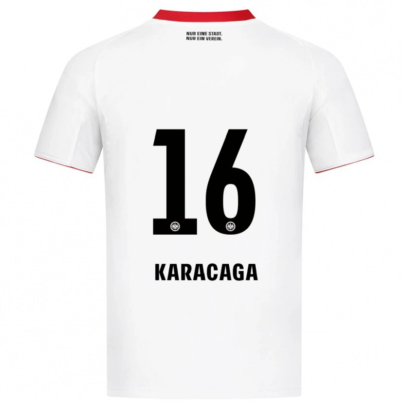 Danxen Dámské Tom Karacaga #16 Bílá Červená Daleko Hráčské Dresy 2025/26 Dres