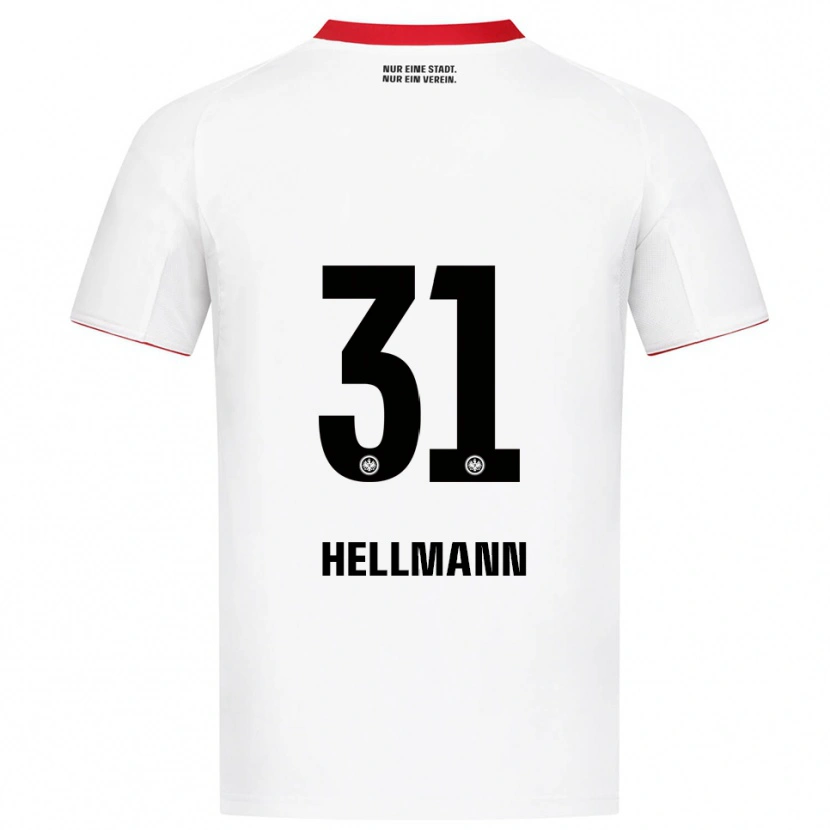 Danxen Dámské Melvin Hellmann #31 Bílá Červená Daleko Hráčské Dresy 2025/26 Dres