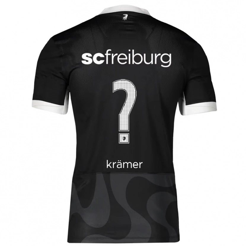 Danxen Dámské Jannis Krämer #0 Černá Bílá Daleko Hráčské Dresy 2025/26 Dres