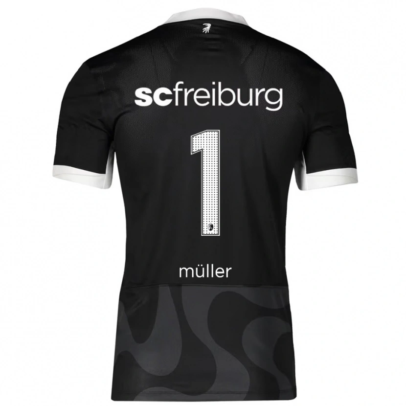 Danxen Dámské Philipp Müller #1 Černá Bílá Daleko Hráčské Dresy 2025/26 Dres