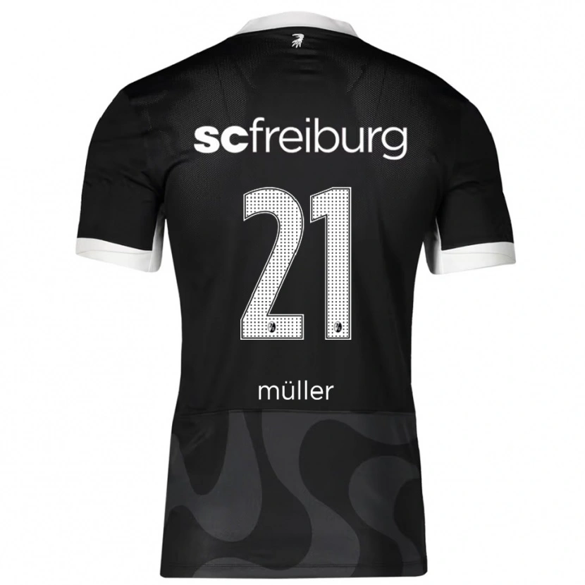 Danxen Dámské Florian Müller #21 Černá Bílá Daleko Hráčské Dresy 2025/26 Dres