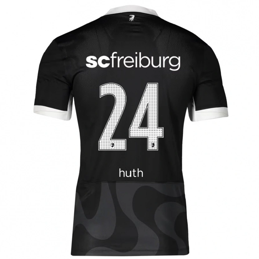 Danxen Dámské Jannik Huth #24 Černá Bílá Daleko Hráčské Dresy 2025/26 Dres