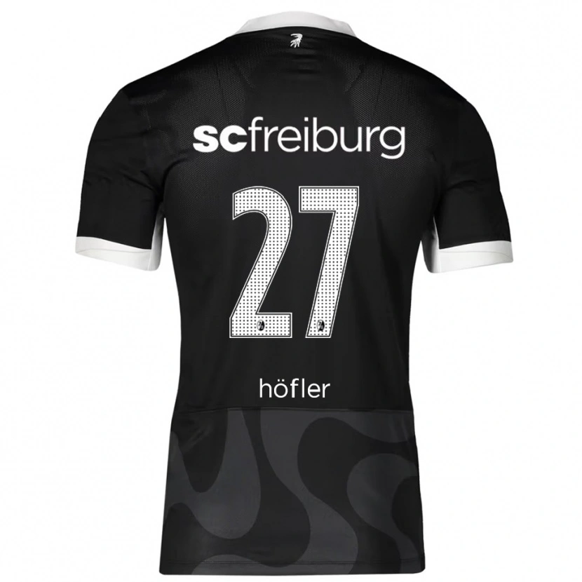 Danxen Dámské Nicolas Höfler #27 Černá Bílá Daleko Hráčské Dresy 2025/26 Dres