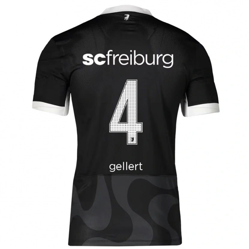 Danxen Dámské Fabian Gellert #4 Černá Bílá Daleko Hráčské Dresy 2025/26 Dres