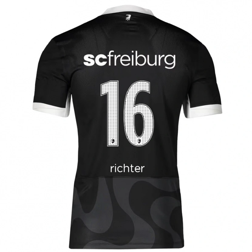 Danxen Dámské Tom Richter #16 Černá Bílá Daleko Hráčské Dresy 2025/26 Dres