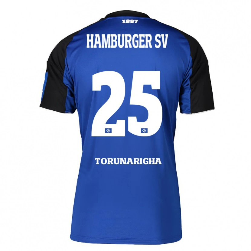 Danxen Dámské Jordan Torunarigha #25 Modrá Černá Daleko Hráčské Dresy 2025/26 Dres