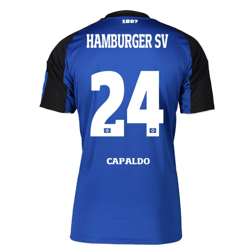 Danxen Dámské Nicolás Capaldo #24 Modrá Černá Daleko Hráčské Dresy 2025/26 Dres