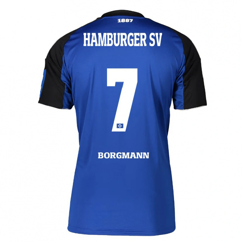 Danxen Dámské Marcus Borgmann #7 Modrá Černá Daleko Hráčské Dresy 2025/26 Dres