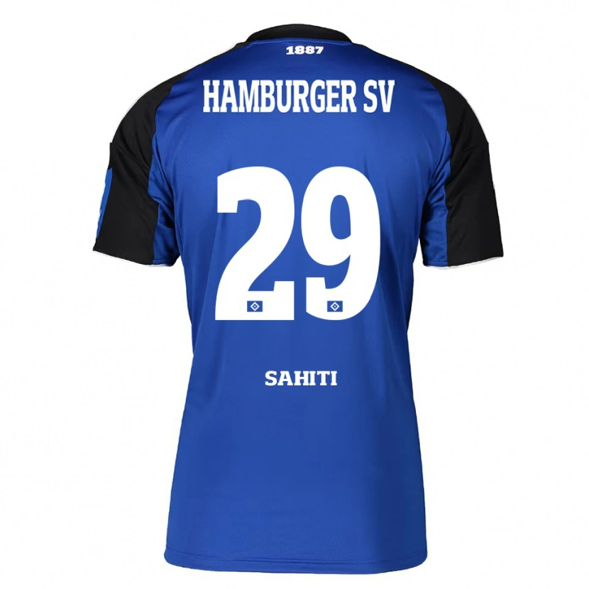 Danxen Dámské Emir Sahiti #29 Modrá Černá Daleko Hráčské Dresy 2025/26 Dres