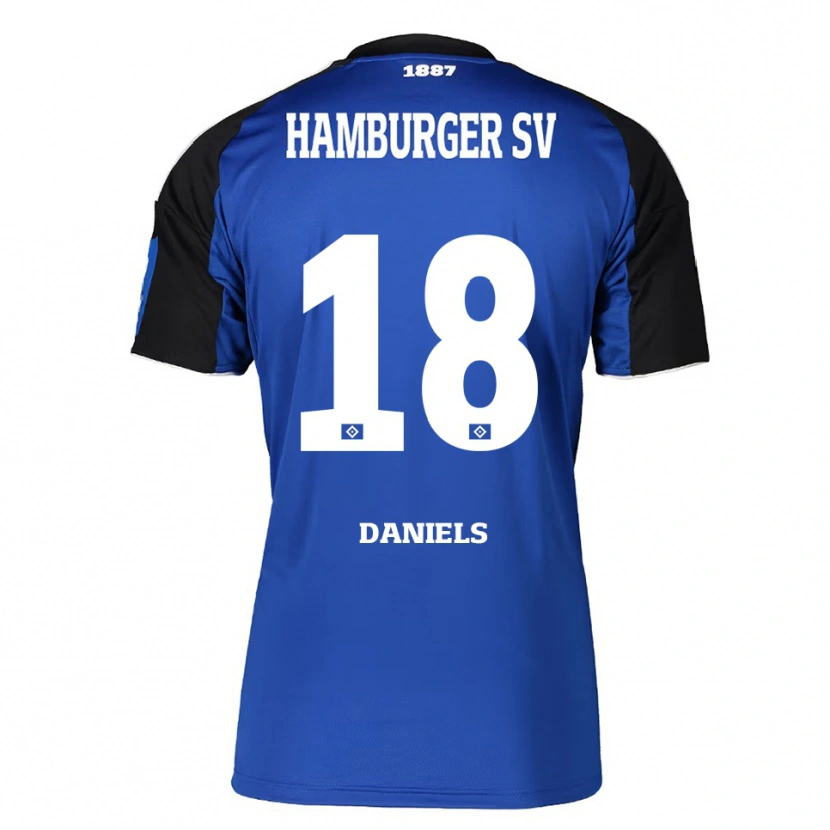 Danxen Dámské Jannis Daniels #18 Modrá Černá Daleko Hráčské Dresy 2025/26 Dres