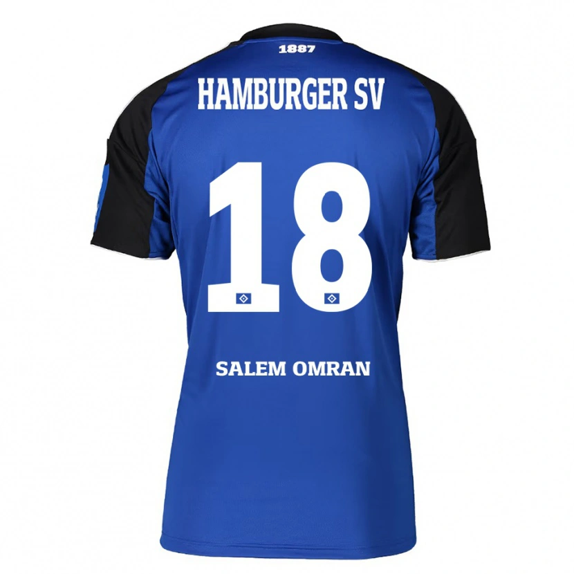 Danxen Dámské Amir Salem Omran #18 Modrá Černá Daleko Hráčské Dresy 2025/26 Dres