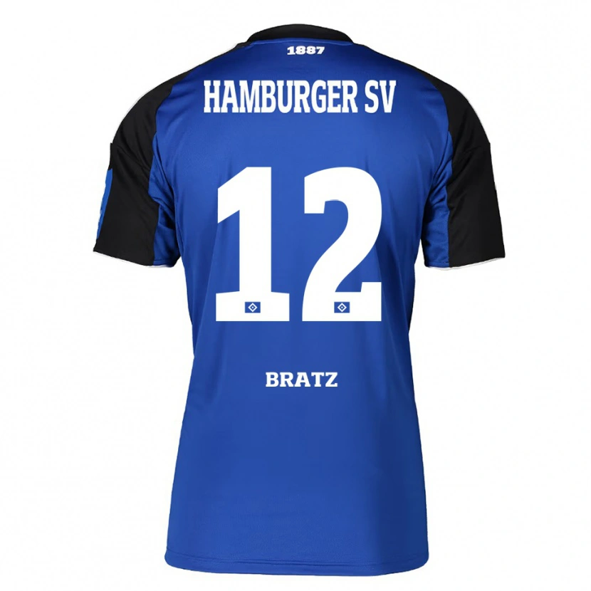 Danxen Dámské Julian Brätz #12 Modrá Černá Daleko Hráčské Dresy 2025/26 Dres