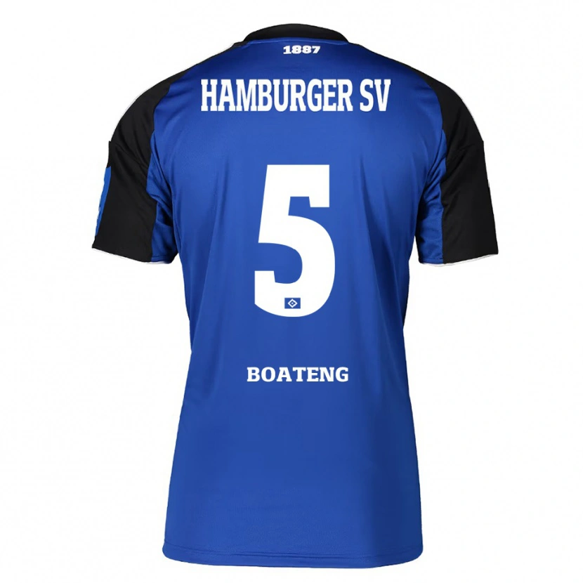 Danxen Dámské Enock Boateng #5 Modrá Černá Daleko Hráčské Dresy 2025/26 Dres