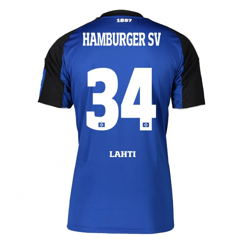 Danxen Dámské Elias Lahti #34 Modrá Černá Daleko Hráčské Dresy 2025/26 Dres