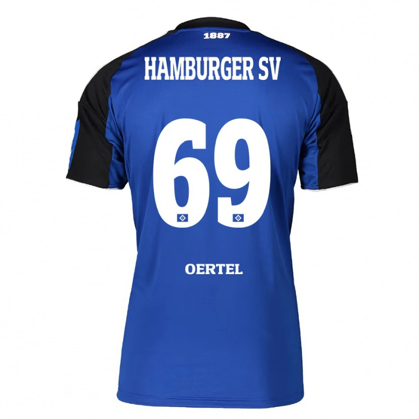 Danxen Dámské Jan Oertel #69 Modrá Černá Daleko Hráčské Dresy 2025/26 Dres