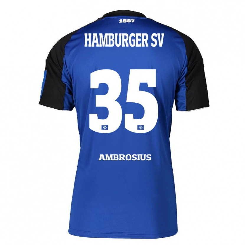 Danxen Dámské Stephan Ambrosius #35 Modrá Černá Daleko Hráčské Dresy 2025/26 Dres
