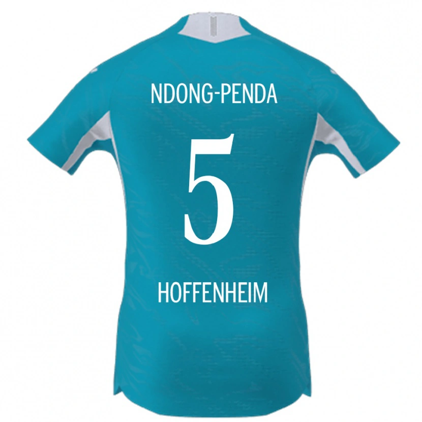 Danxen Dámské Maxime Ndong-Penda #5 Nebesky Modrá Daleko Hráčské Dresy 2025/26 Dres