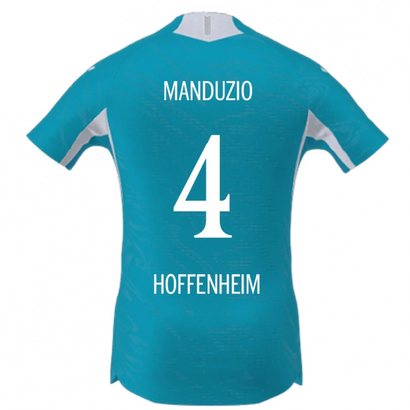 Danxen Dámské Mattia Manduzio #4 Nebesky Modrá Daleko Hráčské Dresy 2025/26 Dres