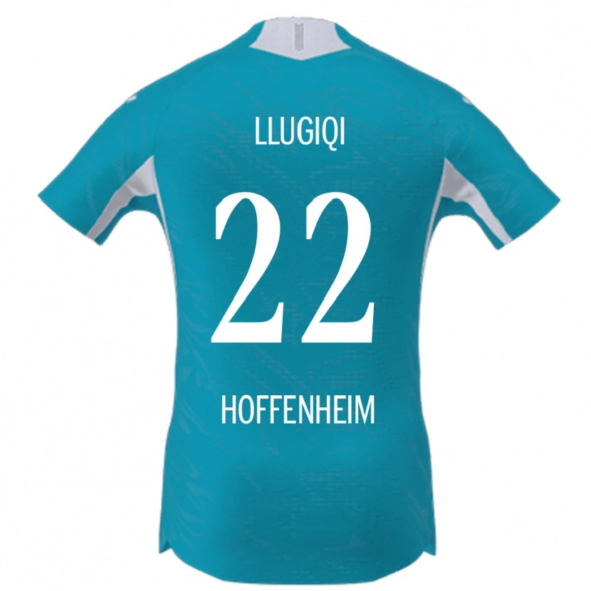 Danxen Dámské Arian Llugiqi #22 Nebesky Modrá Daleko Hráčské Dresy 2025/26 Dres
