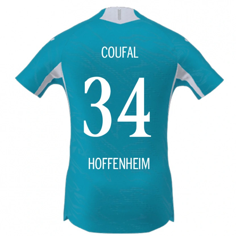 Danxen Dámské Vladimír Coufal #34 Nebesky Modrá Daleko Hráčské Dresy 2025/26 Dres