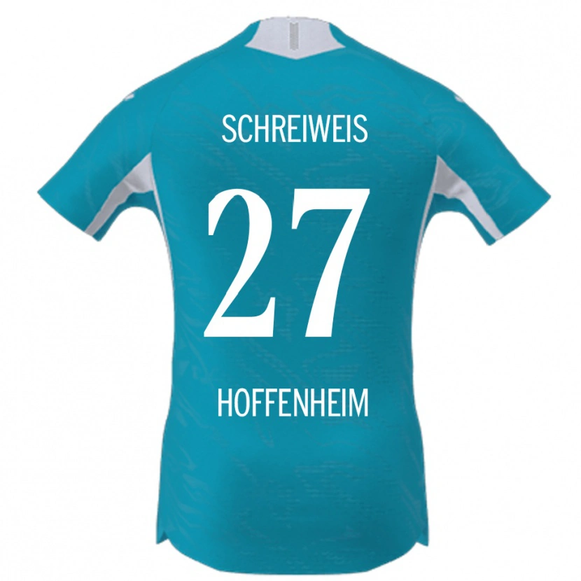 Danxen Dámské Ben Schreiweis #27 Nebesky Modrá Daleko Hráčské Dresy 2025/26 Dres