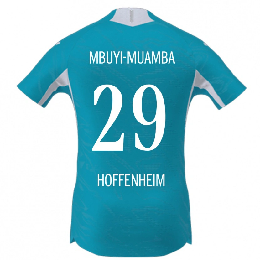 Danxen Dámské Hubert Mbuyi-Muamba #29 Nebesky Modrá Daleko Hráčské Dresy 2025/26 Dres