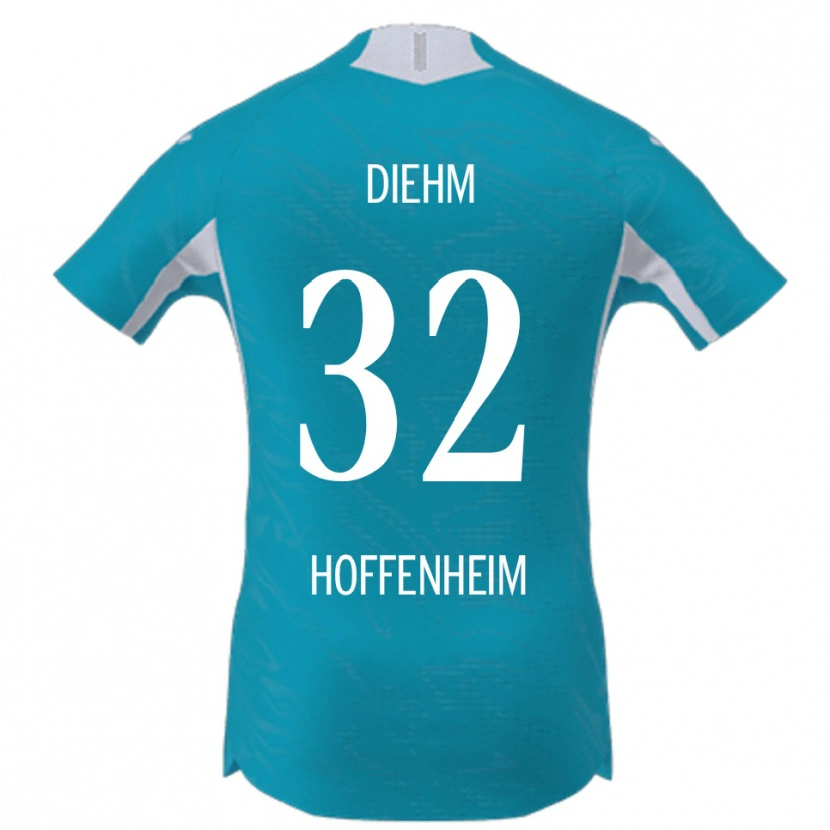 Danxen Dámské Vanessa Diehm #32 Nebesky Modrá Daleko Hráčské Dresy 2025/26 Dres