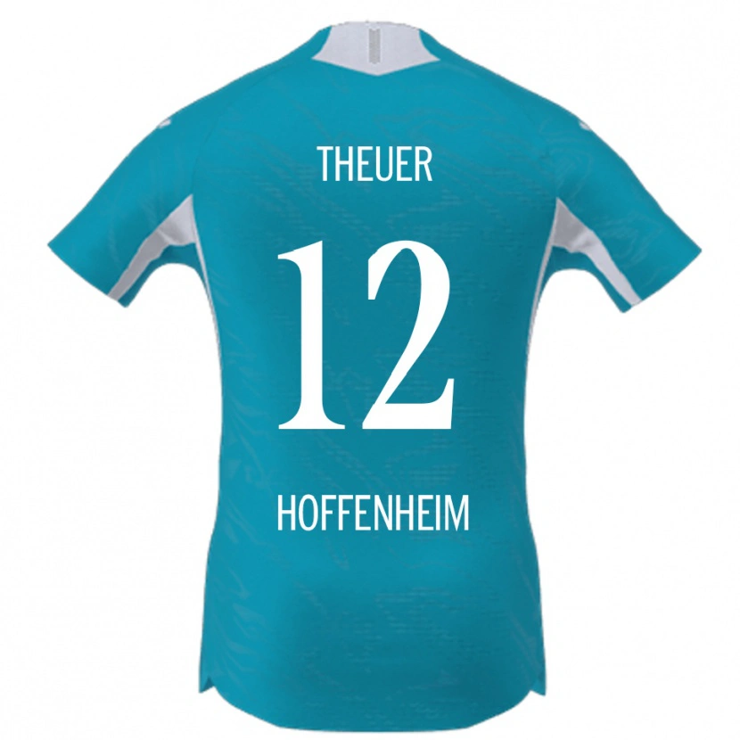 Danxen Dámské Maximilian Theuer #12 Nebesky Modrá Daleko Hráčské Dresy 2025/26 Dres