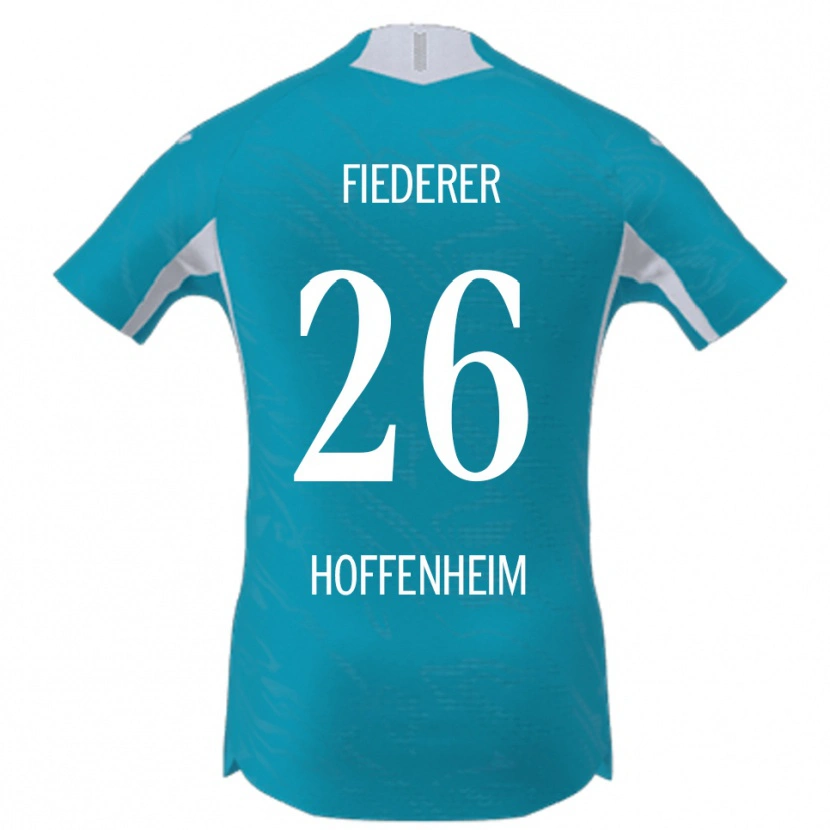 Danxen Dámské Tom Fiederer #26 Nebesky Modrá Daleko Hráčské Dresy 2025/26 Dres