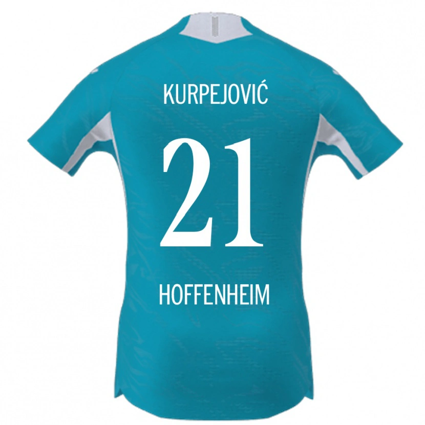 Danxen Dámské Albin Kurpejović #21 Nebesky Modrá Daleko Hráčské Dresy 2025/26 Dres
