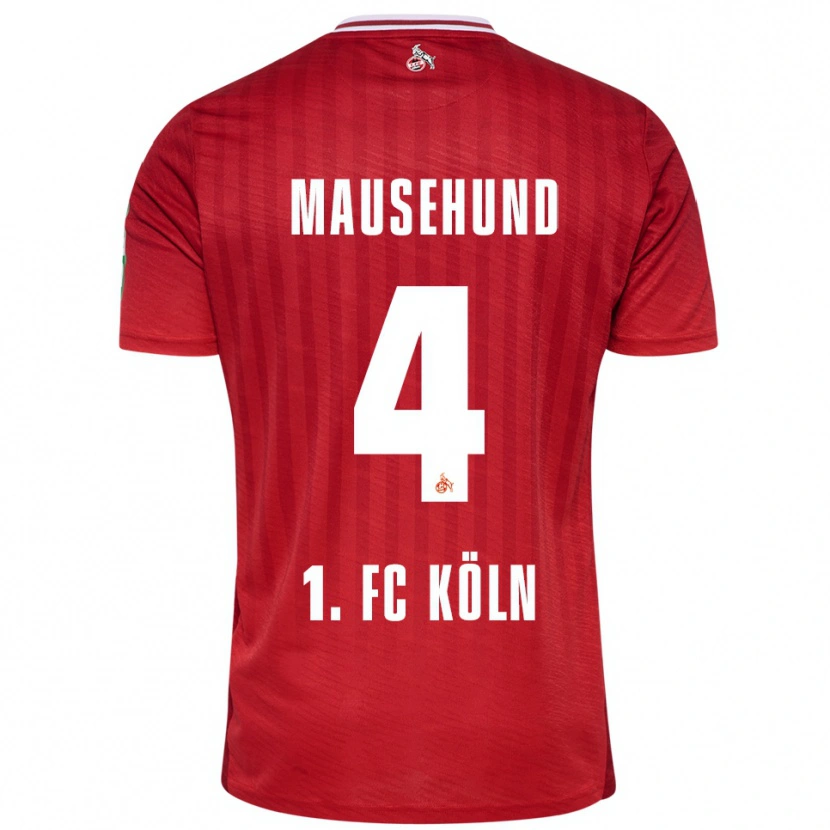 Danxen Dámské Yannick Mausehund #4 Červená Bílá Daleko Hráčské Dresy 2025/26 Dres