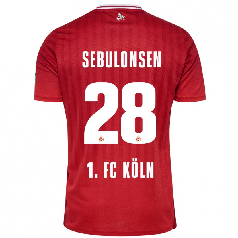 Danxen Dámské Sebastian Sebulonsen #28 Červená Bílá Daleko Hráčské Dresy 2025/26 Dres