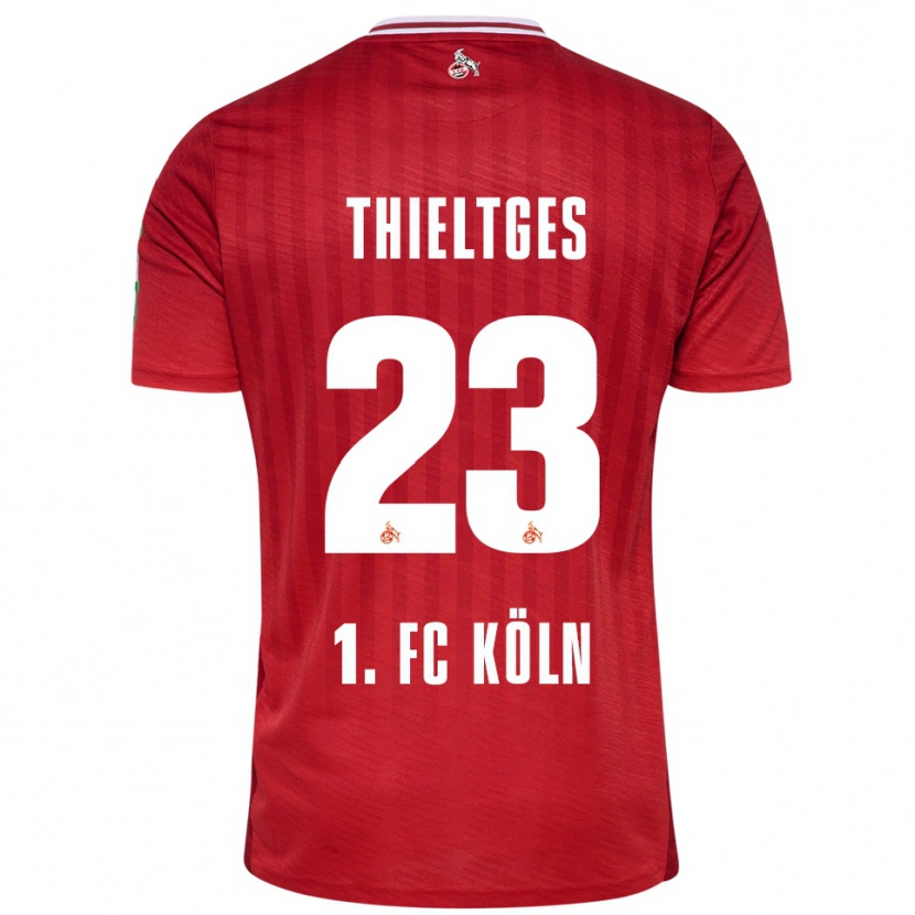 Danxen Dámské Phil Thieltges #23 Červená Bílá Daleko Hráčské Dresy 2025/26 Dres