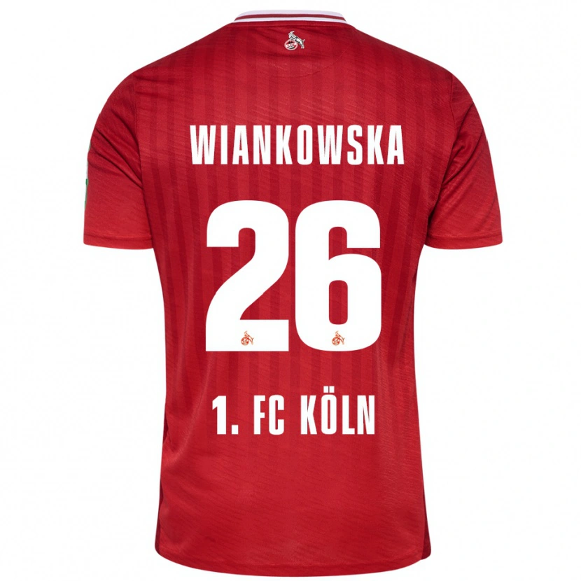 Danxen Dámské Martyna Wiankow­ska #26 Červená Bílá Daleko Hráčské Dresy 2025/26 Dres