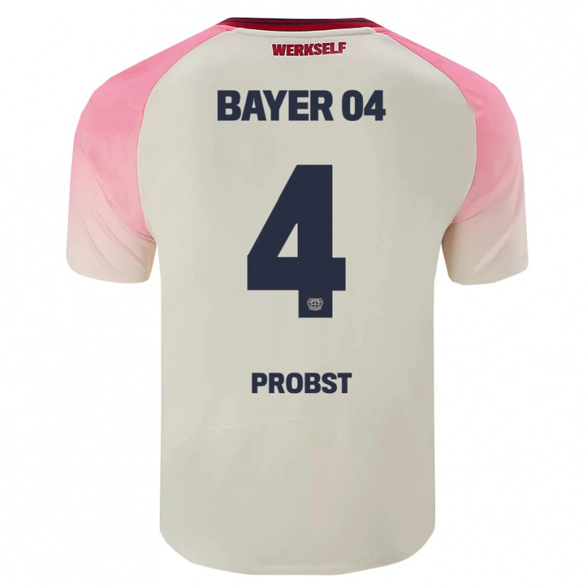 Danxen Dámské Noah Probst #4 Růžová Špinavě Bílá Daleko Hráčské Dresy 2025/26 Dres