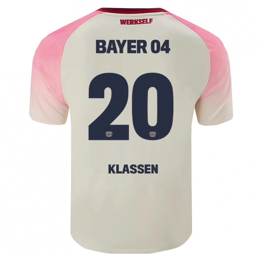 Danxen Dámské Ole Klaßen #20 Růžová Špinavě Bílá Daleko Hráčské Dresy 2025/26 Dres