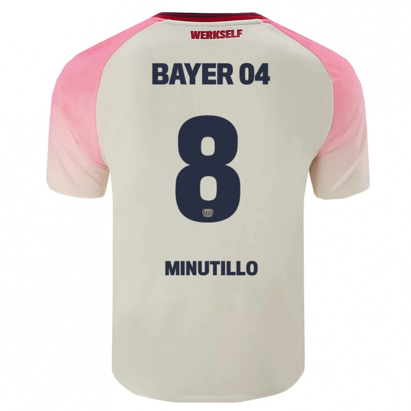 Danxen Dámské Gabriel Minutillo #8 Růžová Špinavě Bílá Daleko Hráčské Dresy 2025/26 Dres