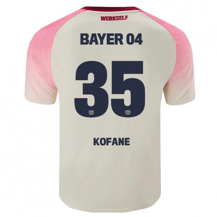 Danxen Dámské Christian Kofane #35 Růžová Špinavě Bílá Daleko Hráčské Dresy 2025/26 Dres