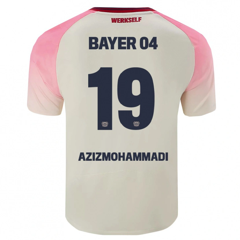 Danxen Dámské Mick Azizmohammadi #19 Růžová Špinavě Bílá Daleko Hráčské Dresy 2025/26 Dres