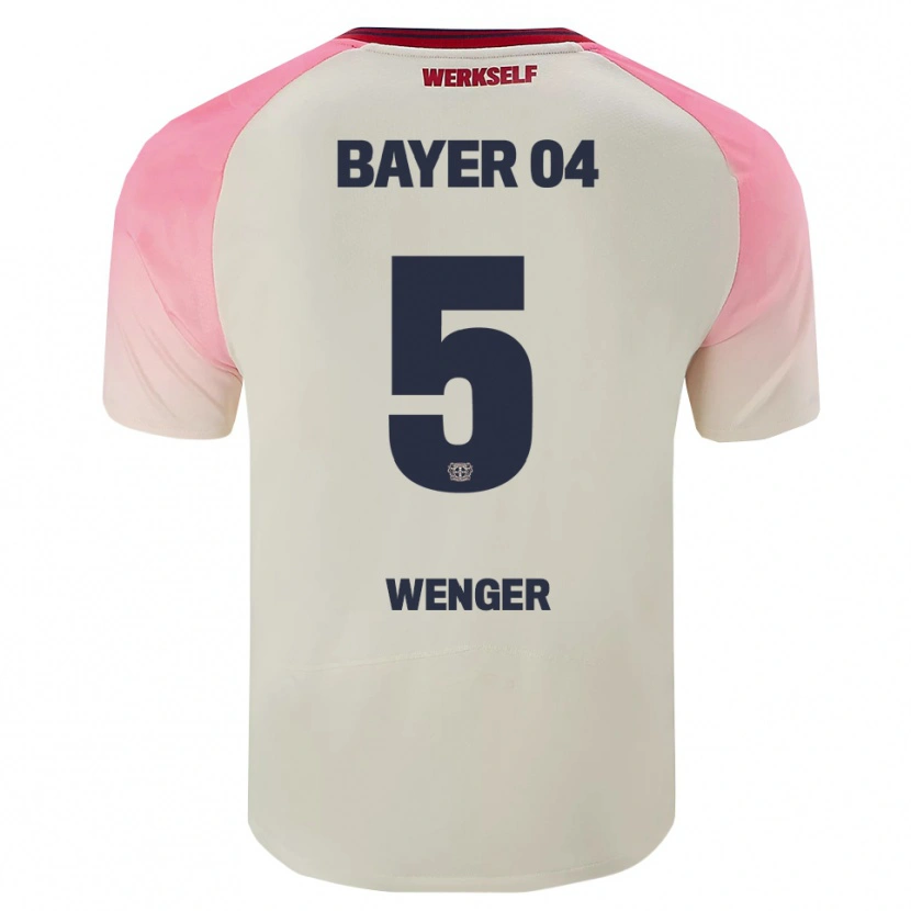 Danxen Dámské Claudia Wenger #5 Růžová Špinavě Bílá Daleko Hráčské Dresy 2025/26 Dres