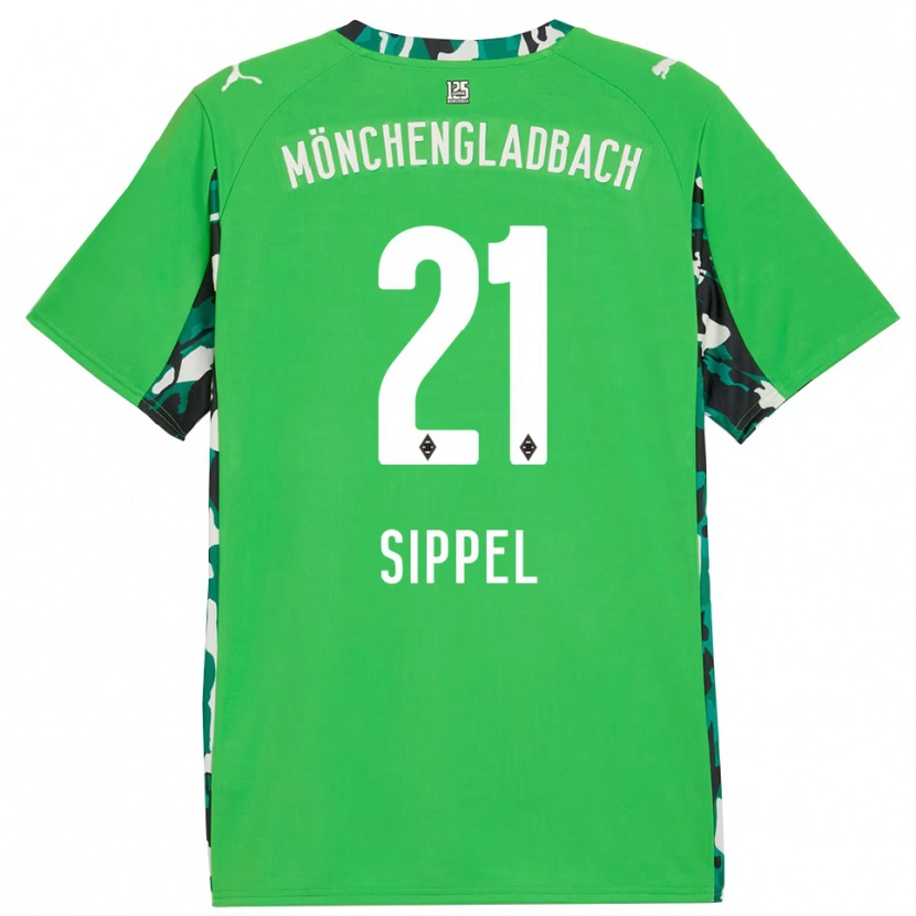 Danxen Dámské Tobias Sippel #21 Zelená Černá Daleko Hráčské Dresy 2025/26 Dres
