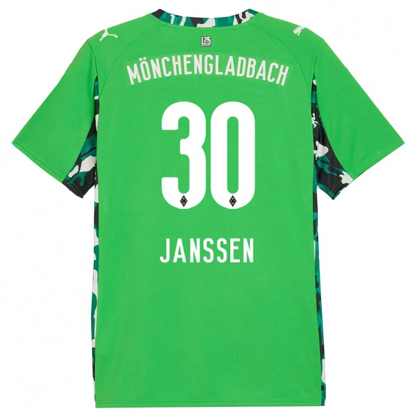Danxen Dámské Annalena Janssen #30 Zelená Černá Daleko Hráčské Dresy 2025/26 Dres