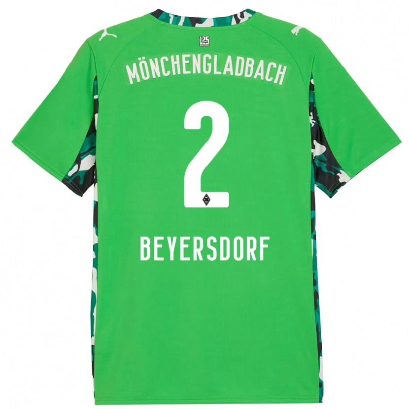 Danxen Dámské Chris Beyersdorf #2 Zelená Černá Daleko Hráčské Dresy 2025/26 Dres
