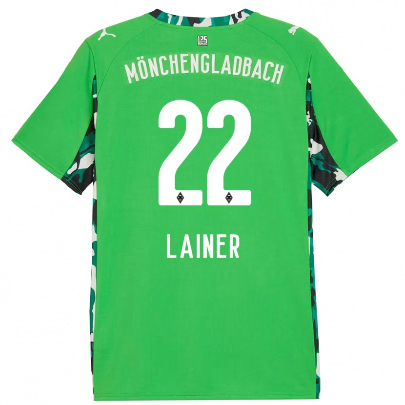 Danxen Dámské Stefan Lainer #22 Zelená Černá Daleko Hráčské Dresy 2025/26 Dres