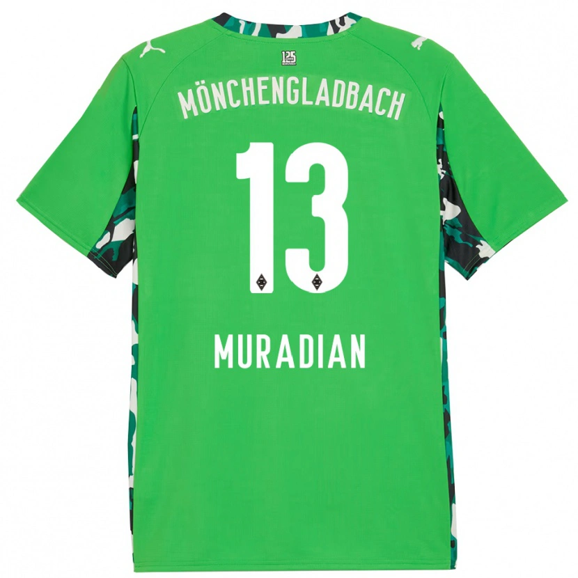 Danxen Dámské Artem Muradyan #13 Zelená Černá Daleko Hráčské Dresy 2025/26 Dres
